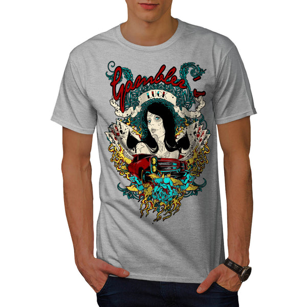 Gambler Beginner Luck Mens T-Shirt