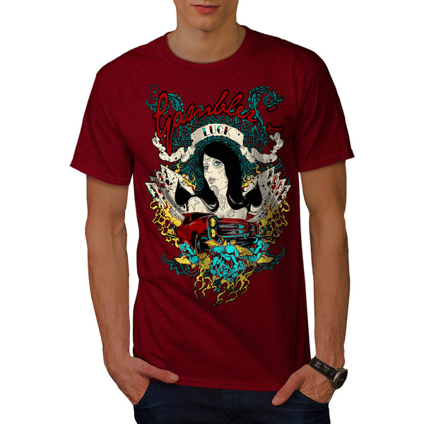 Gambler Beginner Luck Mens T-Shirt