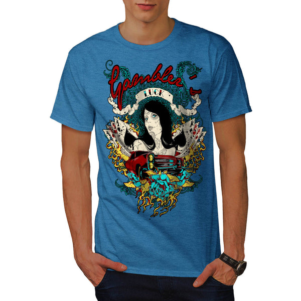 Gambler Beginner Luck Mens T-Shirt