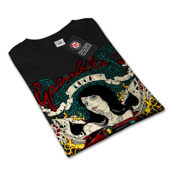 Gambler Beginner Luck Mens Long Sleeve T-Shirt