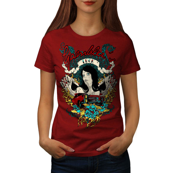 Gambler Beginner Luck Womens T-Shirt