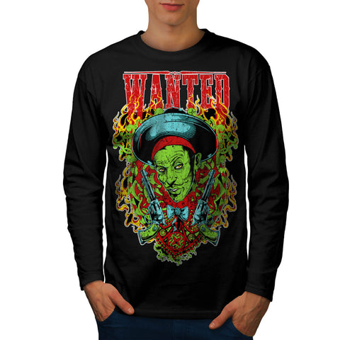 Wanted Dead Or Alive Mens Long Sleeve T-Shirt