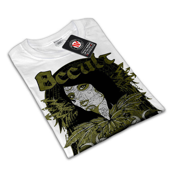 Occult Cult Lady Girl Womens T-Shirt