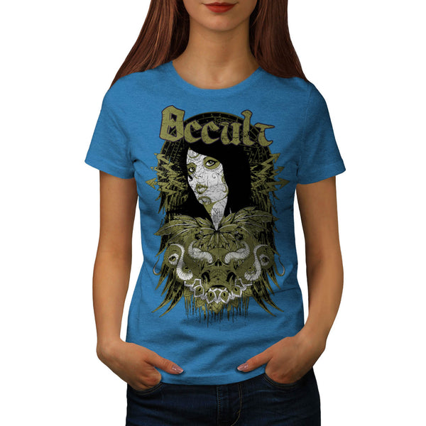 Occult Cult Lady Girl Womens T-Shirt