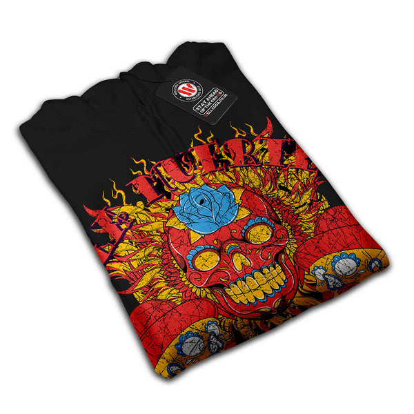 Muerte Lust Skull Hat Mens Hoodie