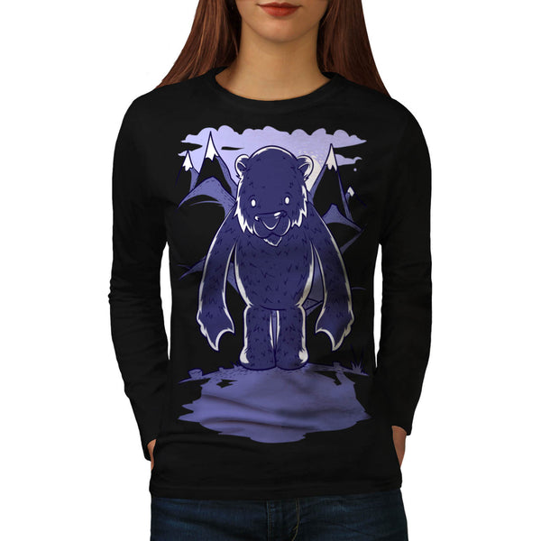 Polar Bear Danger Game Womens Long Sleeve T-Shirt