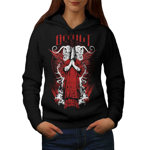 Occult Death Robe Womens Hoodie