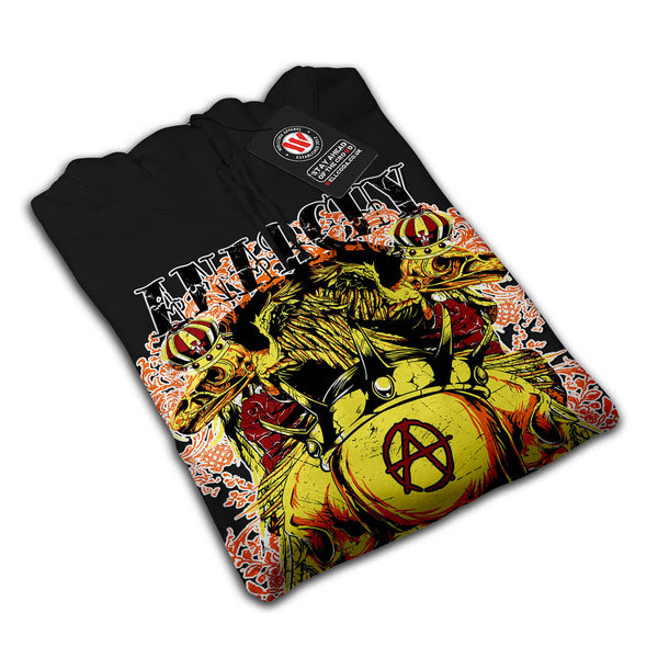 Anarchy Royal Skull Mens Hoodie