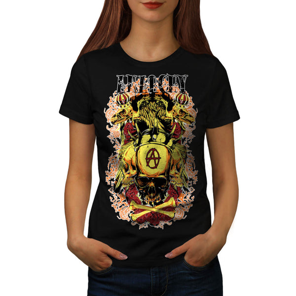 Anarchy Royal Skull Womens T-Shirt