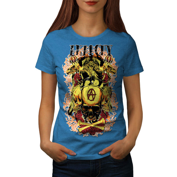 Anarchy Royal Skull Womens T-Shirt