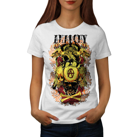 Anarchy Royal Skull Womens T-Shirt
