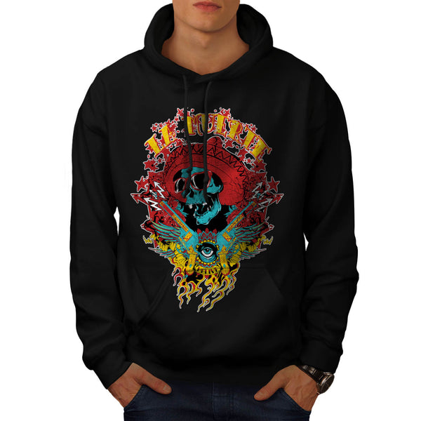 Mexico Skull Gun Life Mens Hoodie