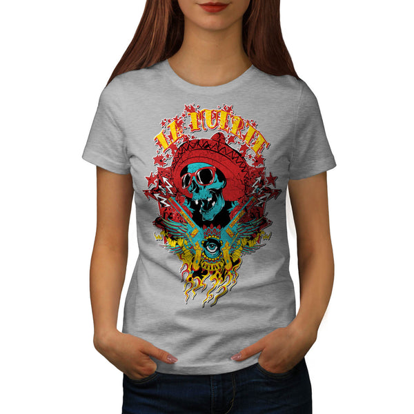 Mexico Skull Gun Life Womens T-Shirt