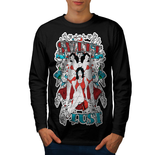 Sweet Lust Casino Bet Mens Long Sleeve T-Shirt