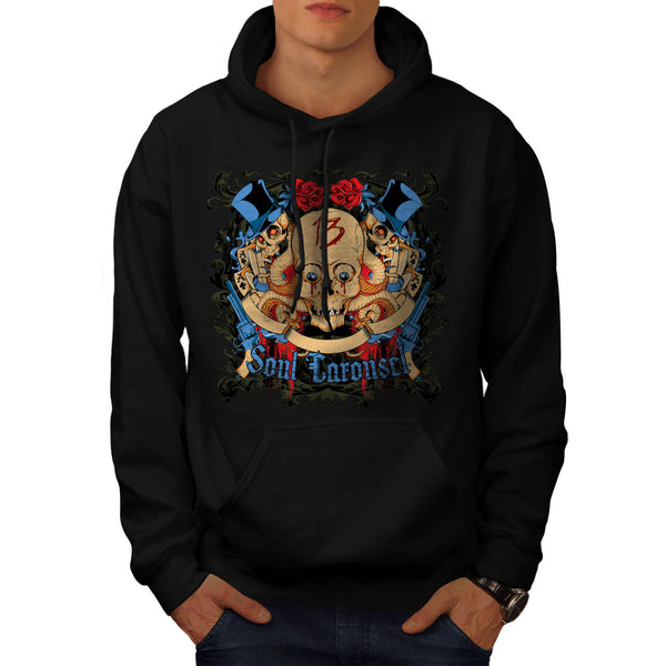 Soul Carousel Skull Mens Hoodie
