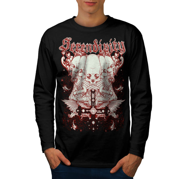 Serendipity Tombstone Mens Long Sleeve T-Shirt
