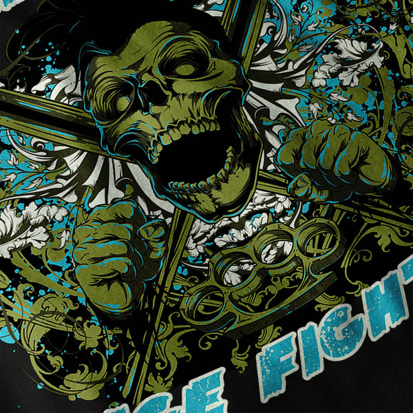 Born Cage Fighter USA Mens Long Sleeve T-Shirt