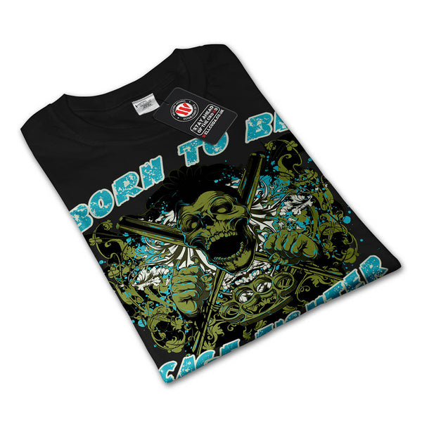 Born Cage Fighter USA Mens Long Sleeve T-Shirt