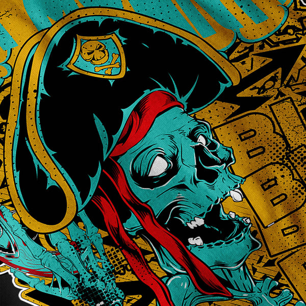 Pirate Skull Ghost Mens Long Sleeve T-Shirt