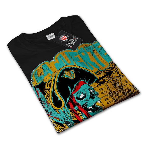 Pirate Skull Ghost Mens Long Sleeve T-Shirt