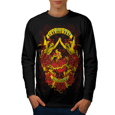 Love And Hate Angels Mens Long Sleeve T-Shirt