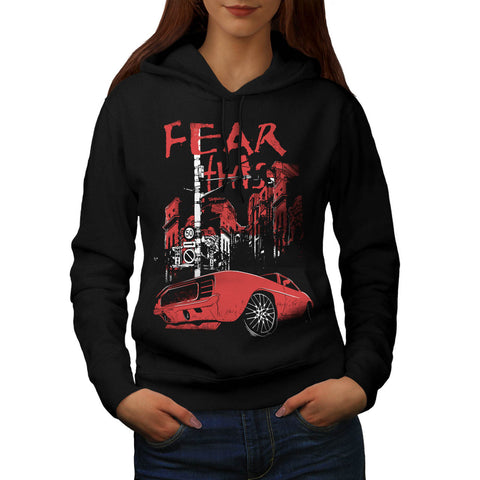 Fear This Muscle Car Womens Hoodie