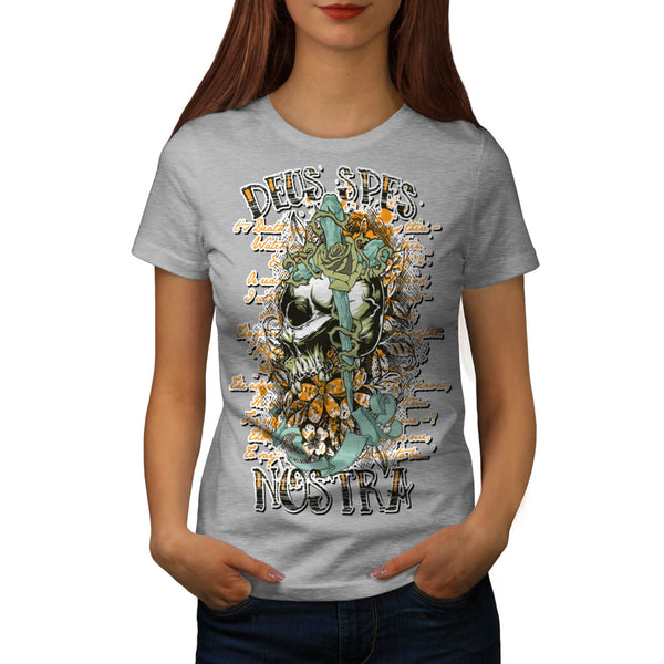 Monster Skull Curse Womens T-Shirt