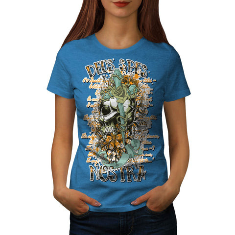 Monster Skull Curse Womens T-Shirt