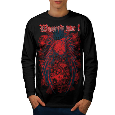 Mound Me Heart Royal Mens Long Sleeve T-Shirt