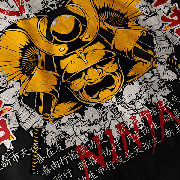 Japan Warrior Mask Womens Hoodie