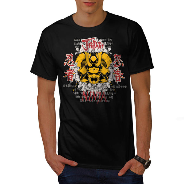 Japan Warrior Mask Mens T-Shirt