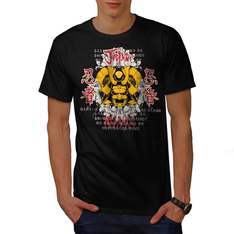 Japan Warrior Mask Mens T-Shirt