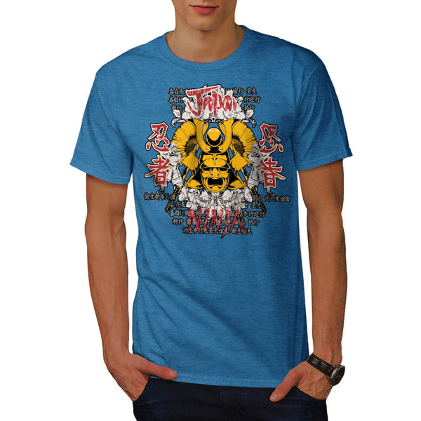 Japan Warrior Mask Mens T-Shirt