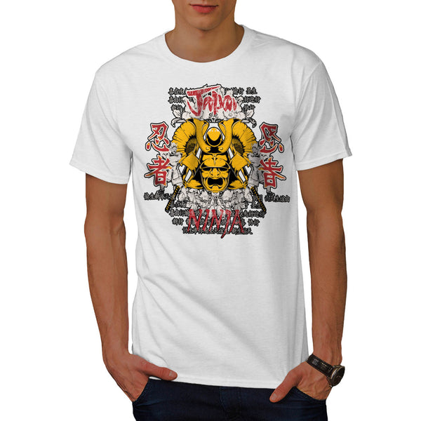 Japan Warrior Mask Mens T-Shirt