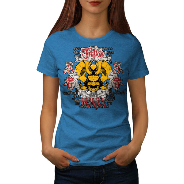 Japan Warrior Mask Womens T-Shirt