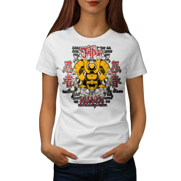 Japan Warrior Mask Womens T-Shirt