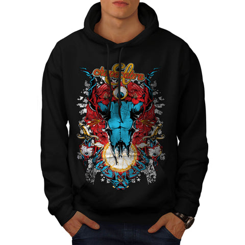 Chupacabra Demon Hell Mens Hoodie