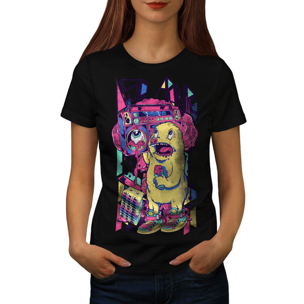 Furry Animal Alien Womens T-Shirt