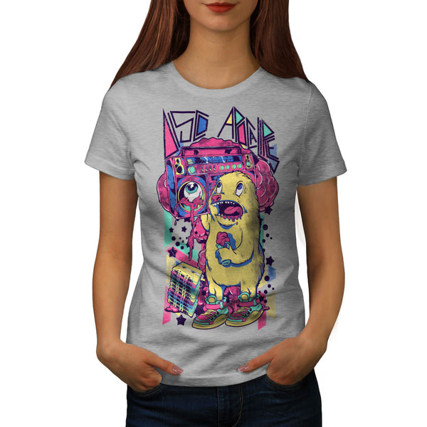 Furry Animal Alien Womens T-Shirt