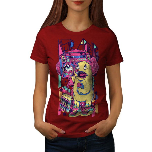 Furry Animal Alien Womens T-Shirt