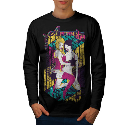 Not A Porn Star Girls Mens Long Sleeve T-Shirt