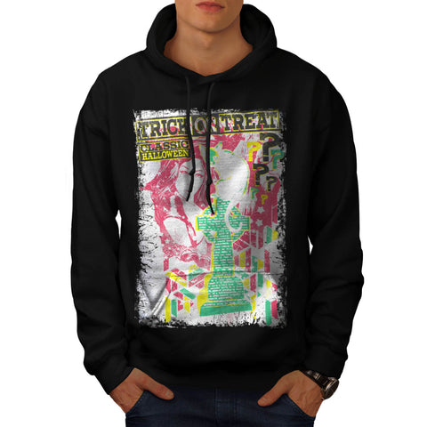 Trick Or Treat Cat Mens Hoodie
