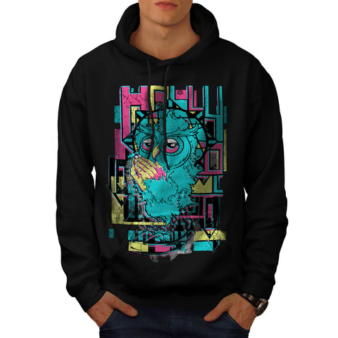 Holy Religious Owl Mens Hoodie