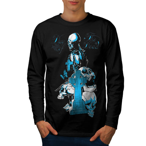 Dead Day Grave Yard Mens Long Sleeve T-Shirt