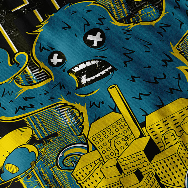 Panic City Monster Mens Long Sleeve T-Shirt