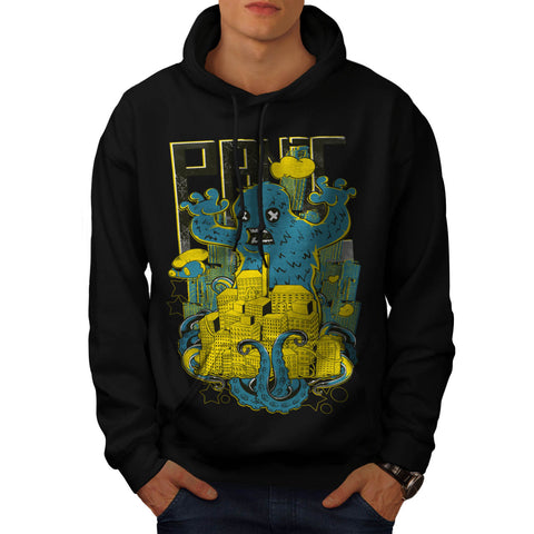 Panic City Monster Mens Hoodie