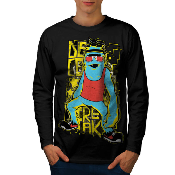 Disco Freak Dancer Mens Long Sleeve T-Shirt