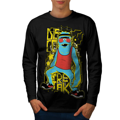 Disco Freak Dancer Mens Long Sleeve T-Shirt