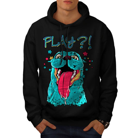 Play Dog Puppy Love Mens Hoodie