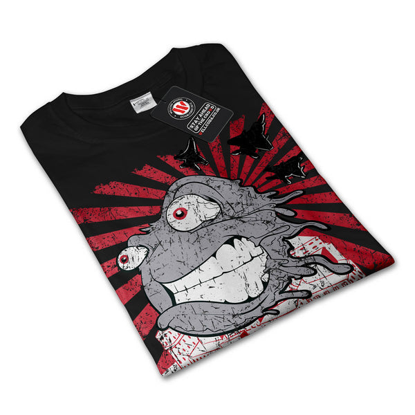 Angry Face Smiley Mens Long Sleeve T-Shirt